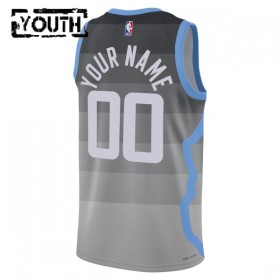 Maillot Enfant Utah Jazz Personnalisable 2025-26 Nike City Edition Gris Swingman